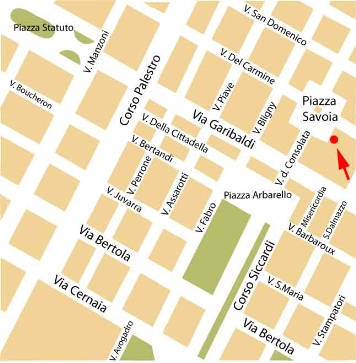 mappa per piazza Savoia